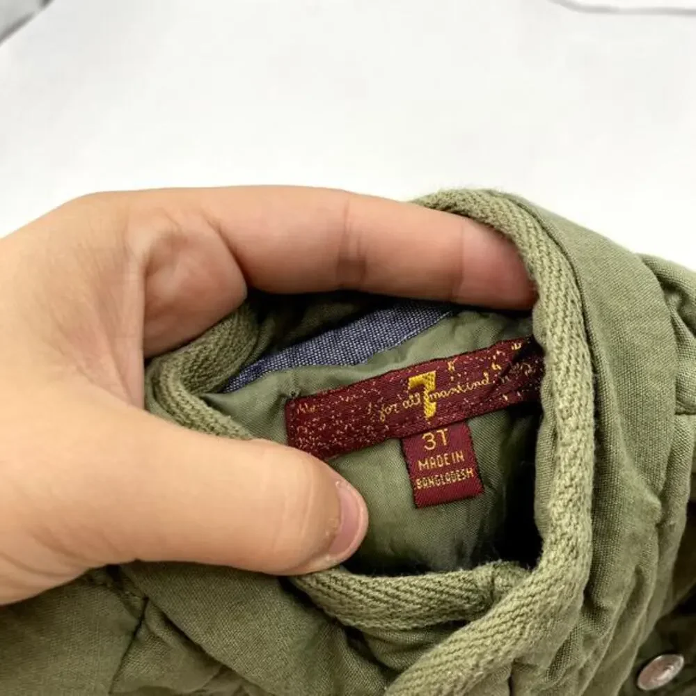 7 For‎ All Mankind Green Quilted Jacket